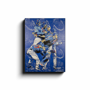 2016 Chicago Cubs World Series Canvas Print by Matt Szczur (12x16)